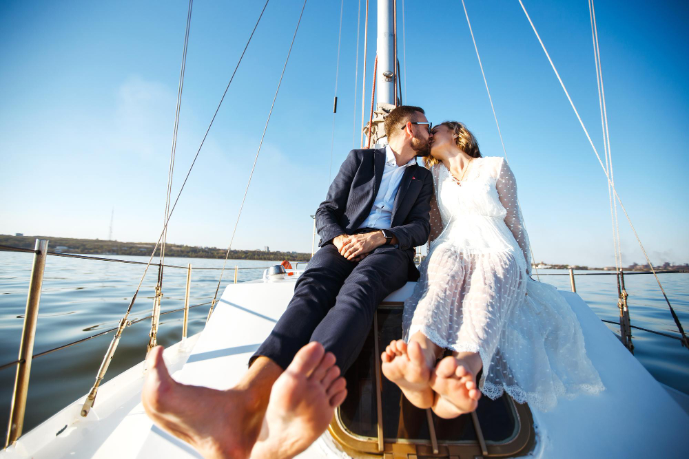 Wedding on a yacht