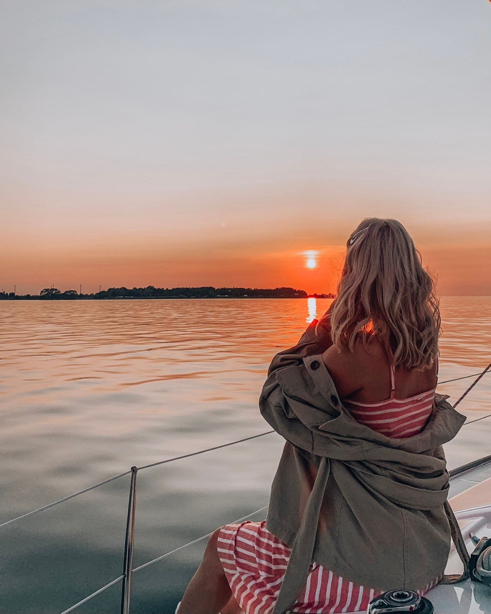 Sailing yacht deck
